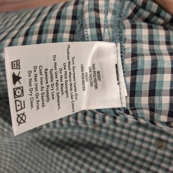 EDDIE BAUER Men's Rainier Short Sleeved Shirt Sz L - Picture 7 of 8